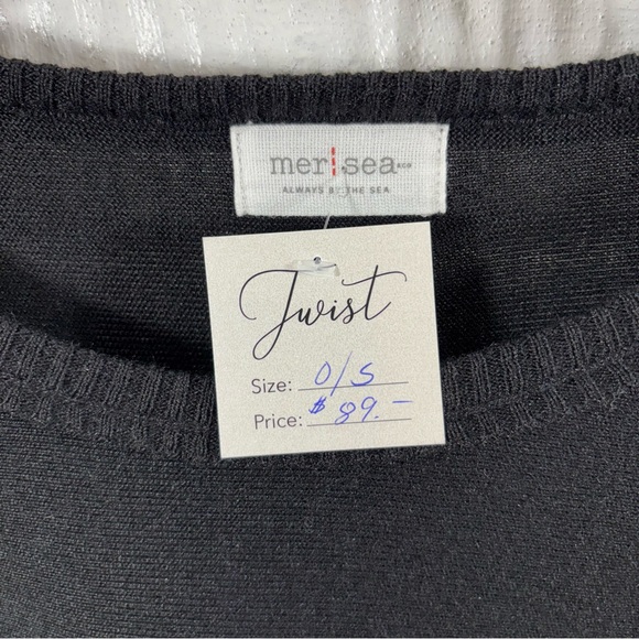 NWT Mersea Catalina Traveler Sweater One Size OS Black - Picture 3 of 5
